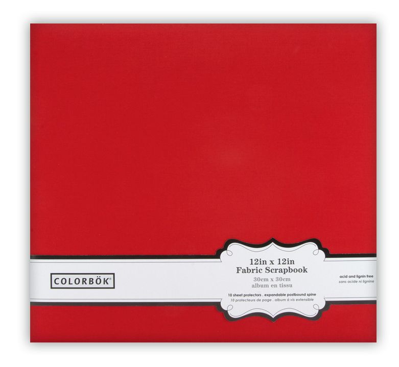 Colorbok Fabric album Red