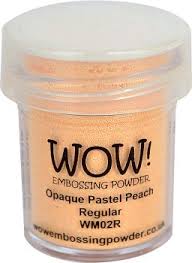 WOW! Opaque Pastel Peach Embossing powder 