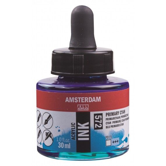 Amsterdam Acrylic Ink Primary Cyan