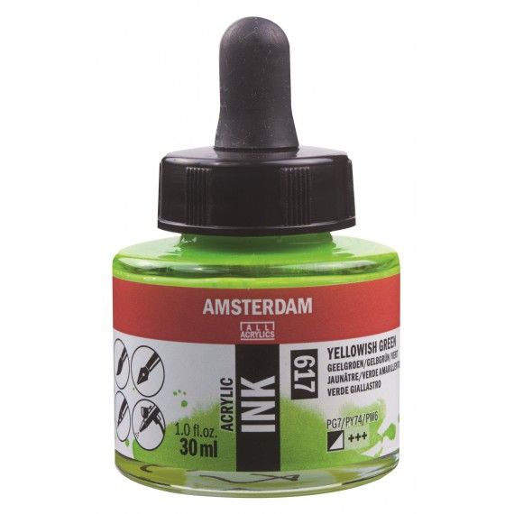 Amsterdam Acrylic Ink Yellowish Green