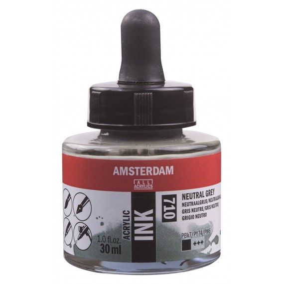 Amsterdam Acrylic Ink Neutral Grey