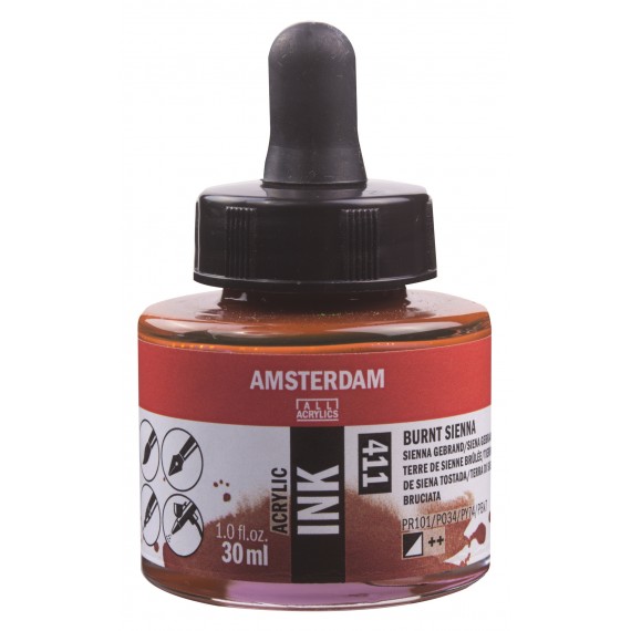 Amsterdam Acrylic Ink Burnt Sienna