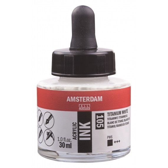 Amsterdam Acrylic Ink Titanium White
