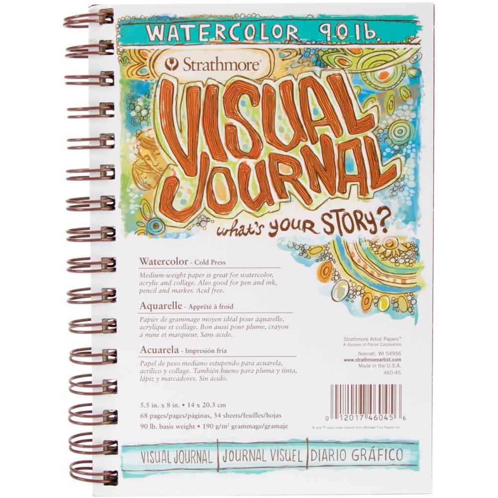 Strathmore Visual Journal Watercolor 90 lb  5,5 x 8 inch