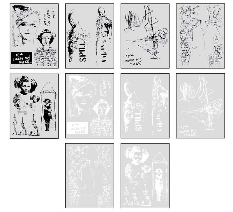Dina Wakley Collage Paper Vintage & Sketches