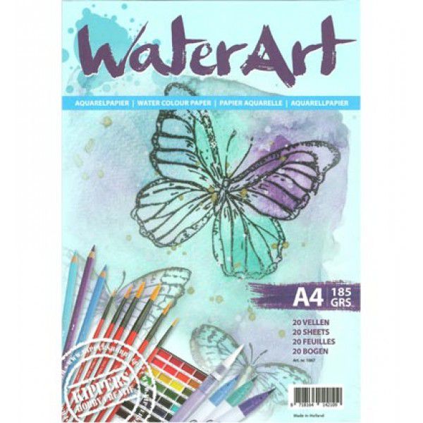 WaterArt Aquarel papier A4 185 grams