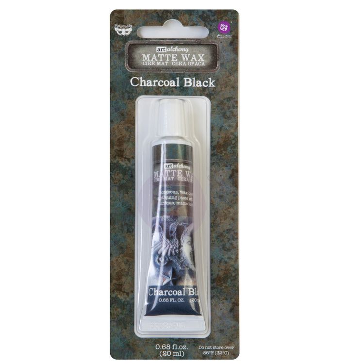 Finnabair Charcoal Black Matte Wax 