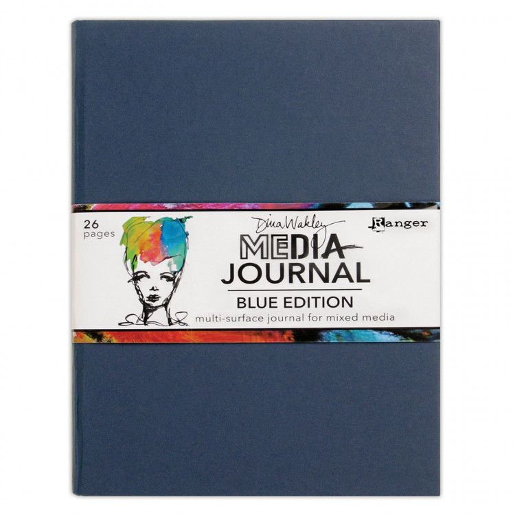 Dina Wakley Mixed Media Journal Blue Edition.