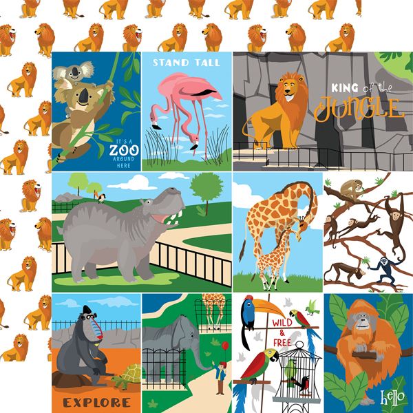 CB Zoo Adventure Multi Journaling Cards