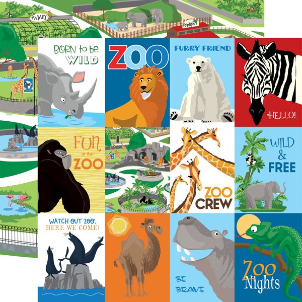 CB Zoo Adventure 3x4 Journaling Cards