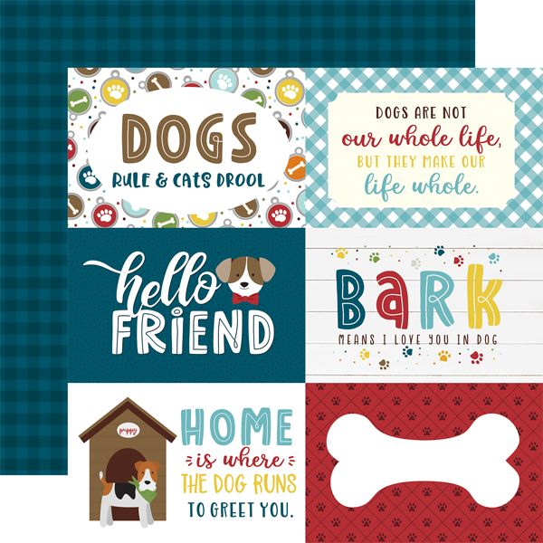 EP My Dog 6x4 Journaling Cards