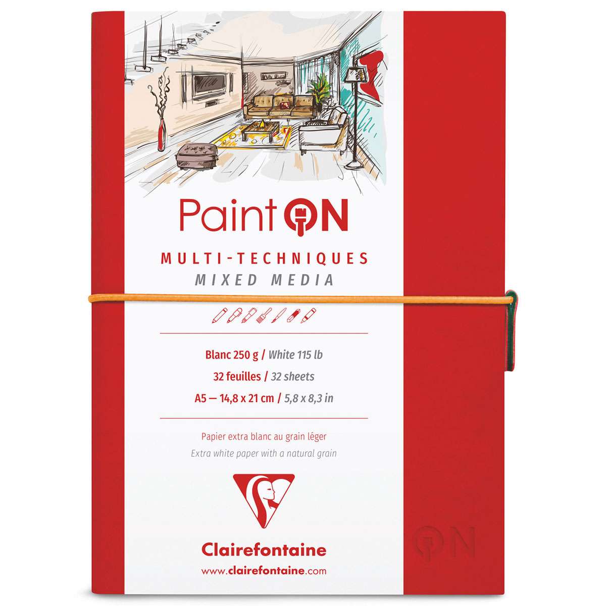 Clairefontaine PaintOn Multi Techniques Mix Media  Travel Journal A5