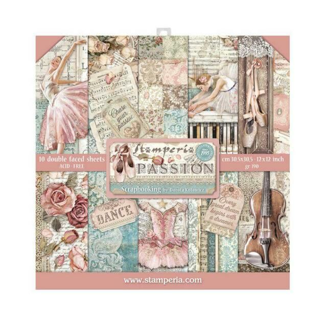 Stamperia Paperpad Passion 12 inch