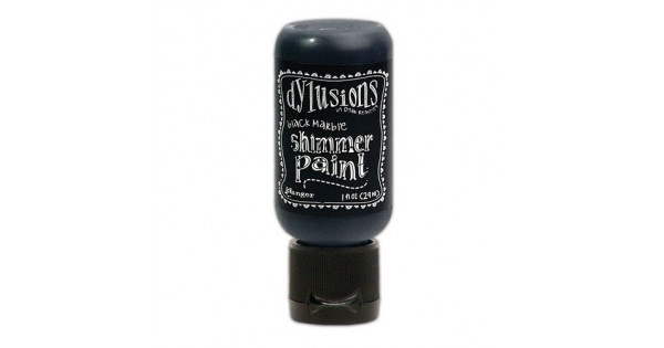 Dylusions Shimmer Paint Black Marble