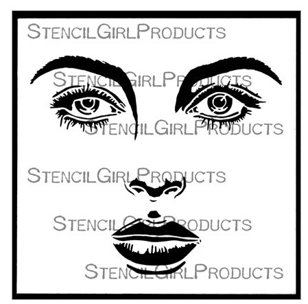 SG Stencil Delicate Face 6 inch