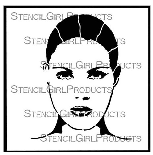 SG Stencil Eve, A modern Woman 6 inch