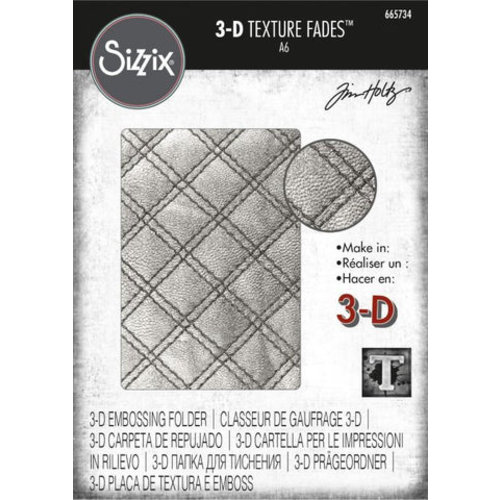 Sizzix TH 3D Texture Fades Embossing Folder Quilted