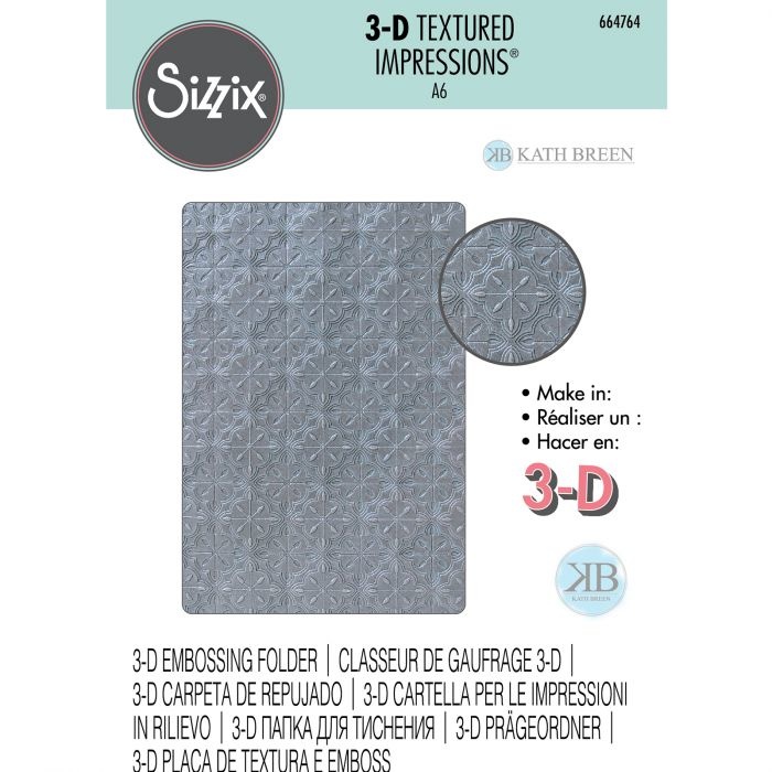 Sizzix 3D Textured Impressions Embossing Folder Tileable