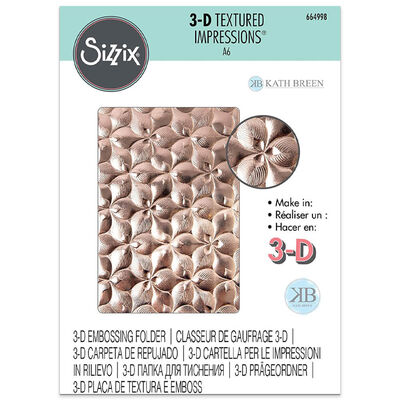 Sizzix TH 3D Textured Impressions Embossing Folder Organic Petals