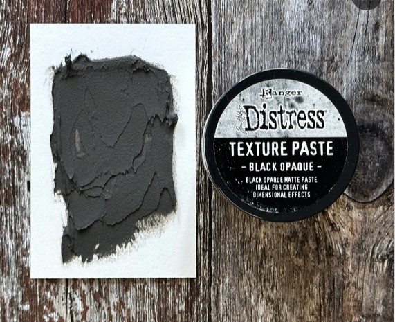 TH Distress Texture Paste black opaque