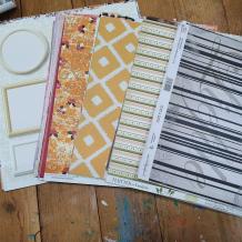 Pizzadoos met 100 vellen dessinpapier