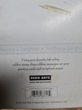 Gebruikt. Hero Arts Ribbons with Messages