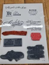 Gebruikt. A5 rubber stempels B.I.T.C.H.