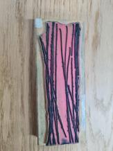 Gebruikt. Stampers Anonymous U5-1093 op hout.  Tim Holtz Collection
