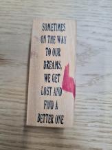Gebruikt. Stampers Anonymous J3-1081 op hout. Tim Holtz Collectie  