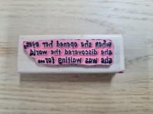 Gebruikt. Stampers Anonymous E3-1727 op hout  