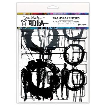 Dina Wakley Transparencies Frames & Figures set 1