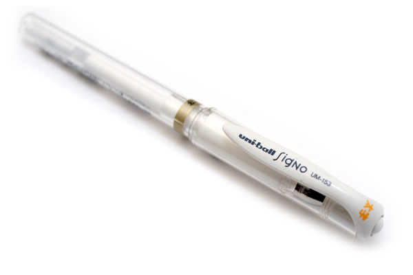 Uni-Ball Signo Gel Pen White