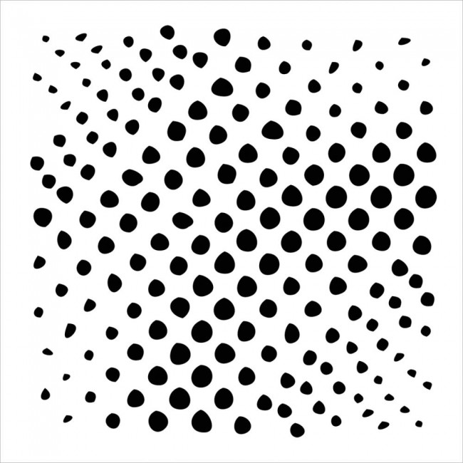 CW Mini Halftone Circles 6x6 Template