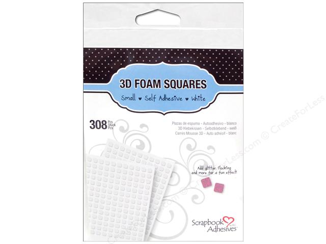 3D Foam Squares White Small