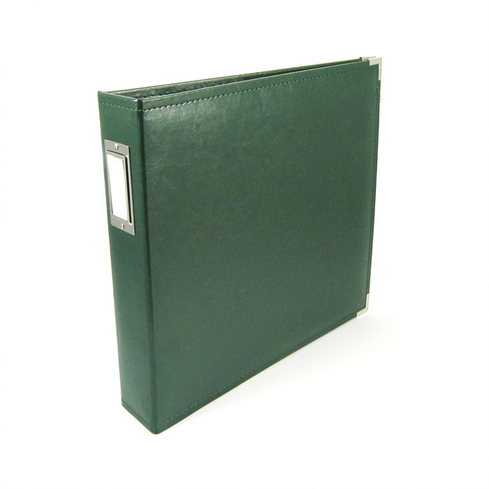 WMK 3-ring album classic leather Forest Green 12inch