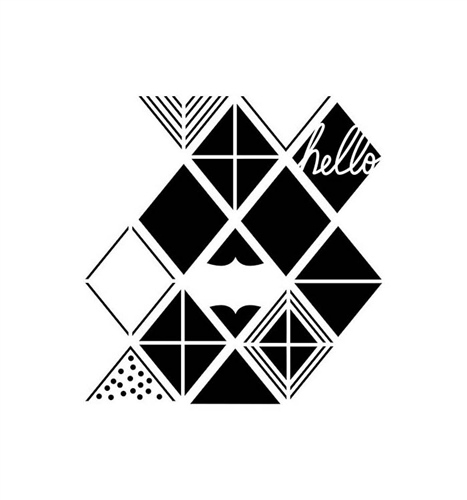 CW Diamond Lattice 6x6 inch Template