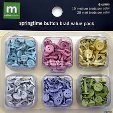 MM Springtime button brad value pack