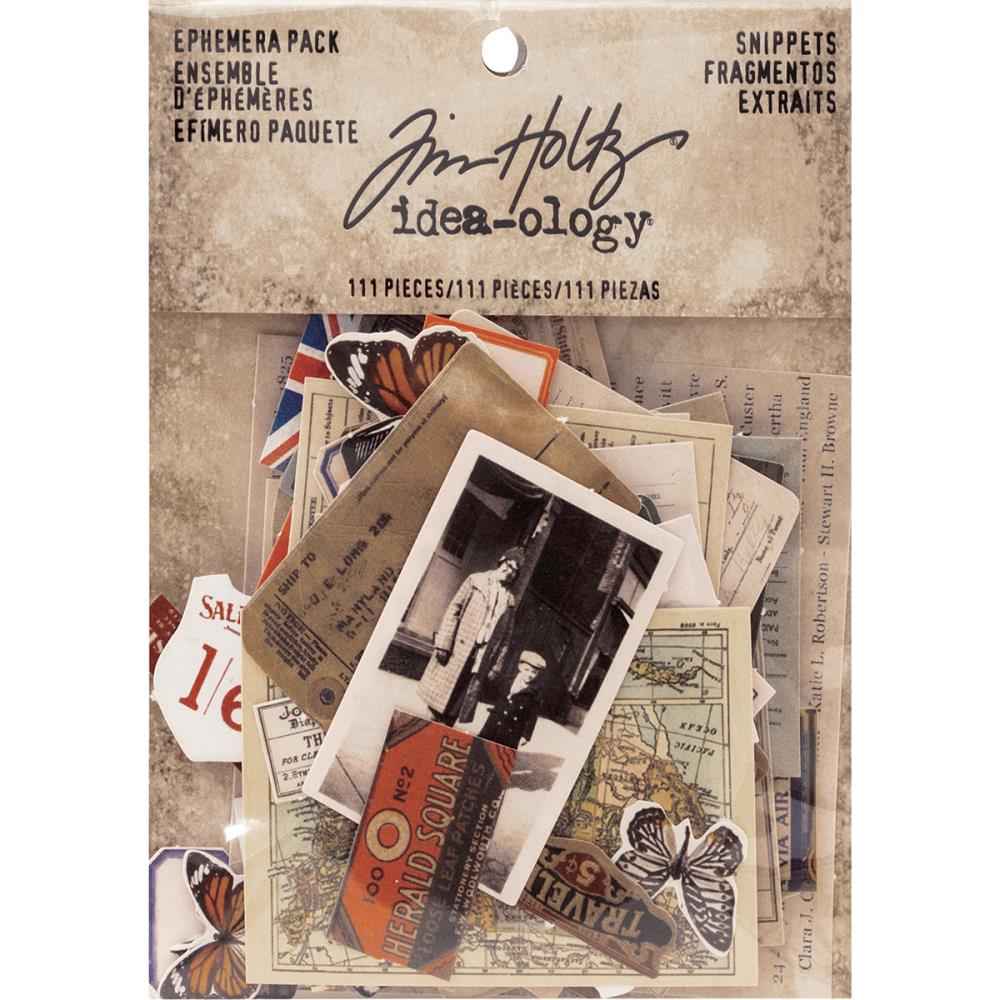 Tim Holtz Idea-Ology Snippets Ephemera Pack.