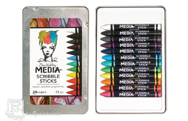 Dina Wakley Media Scribble Sticks 1