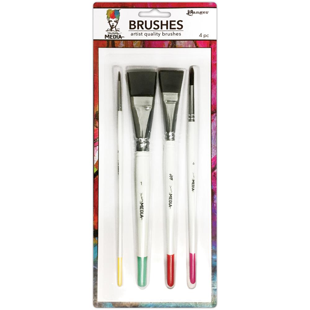 Ranger Dina Wakley Media Brushes 4/Pkg.