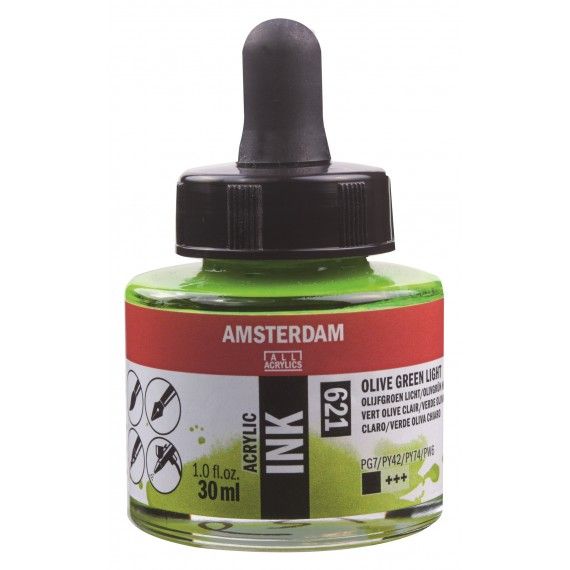 Amsterdam Acrylic Ink Olive Green Light