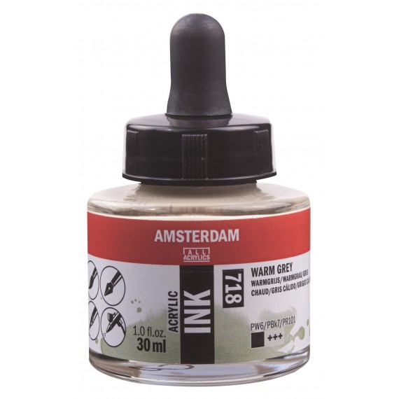 Amsterdam Acrylic Ink Warm Grey