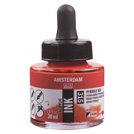 Amsterdam Acrylic Ink Pyrrole Red