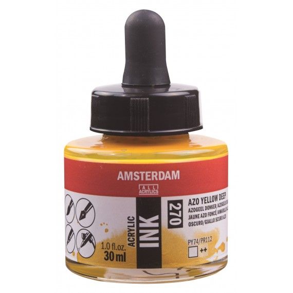 Amsterdam Acrylic Ink Azo Yellow Deep