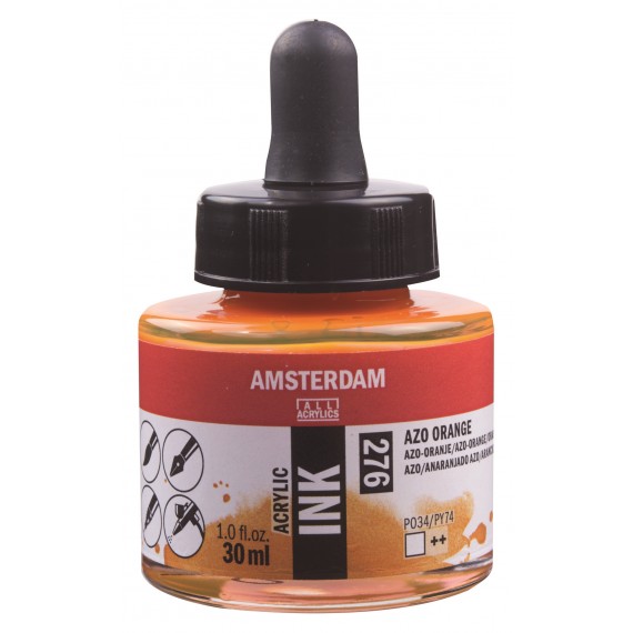 Amsterdam Acrylic Ink Azo Orange