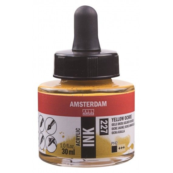Amsterdam Acrylic Ink Yelllow Ochre