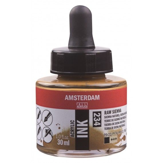 Amsterdam Acrylic Ink Raw Sienna