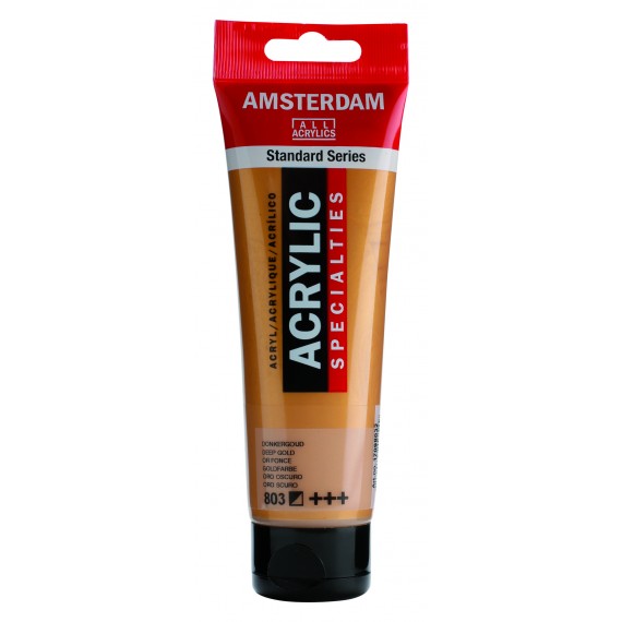 Amsterdam Acrylic Paint Dark Gold.
