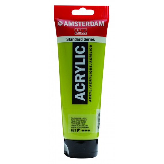 Amsterdam Acrylic Paint Olive Green Light.