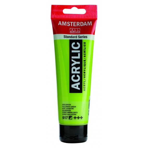 Amsterdam Acrylic Paint Yellowish Green.